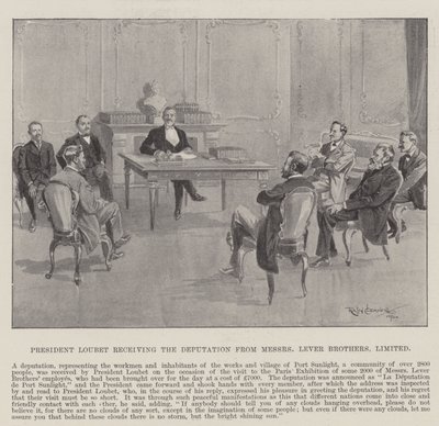 President Loubet Receiving the Deputation from Messers Lever Brothers, Limited by Ralph Cleaver